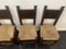 Brutalist Dining Chairs in Sculpted Oak, 1950s, Set of 5 5