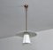 Lampe à Suspension en Laiton et Verre Opalin, Italie, 1950s 5