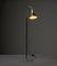 Italian Floor Lamp with Enamelled Metal Shade and Brass Accents, 1950s, Image 4