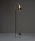 Italian Floor Lamp with Enamelled Metal Shade and Brass Accents, 1950s 1