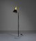 Italian Floor Lamp with Enamelled Metal Shade and Brass Accents, 1950s 3