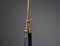 Italian Floor Lamp with Enamelled Metal Shade and Brass Accents, 1950s, Image 5