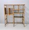 Postmodern Bamboo Bookcase with Smoked Glass Shelves attributed to Vivai Del Sud, Italy, 1970s 7
