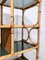Postmodernes Bücherregal aus Bambus mit Regalen aus Rauchglas, Vivai Del Sud zugeschrieben, Italien, 1970er 13