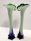 Vintage Green and Blue Encased Murano Glass Vases, Italy, 1960s, Set of 2, Image 6