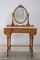 Cherry Dressing Table with Stool, Early 20th Century, Set of 2 7