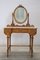 Cherry Dressing Table with Stool, Early 20th Century, Set of 2, Image 7