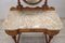 Cherry Dressing Table with Stool, Early 20th Century, Set of 2, Image 11