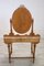 Cherry Dressing Table with Stool, Early 20th Century, Set of 2 15