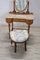 Cherry Dressing Table with Stool, Early 20th Century, Set of 2 2