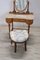 Cherry Dressing Table with Stool, Early 20th Century, Set of 2, Image 2