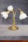 Vintage Brass and Glass Table Lamp, 1980s, Image 10