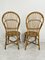 Kleine italienische Mid-Century Stühle aus Bambus, 1950er, 2er Set 5