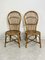 Small Mid-Century Italian Bamboo Chairs, 1950s, Set of 2 1