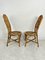 Kleine italienische Mid-Century Stühle aus Bambus, 1950er, 2er Set 2