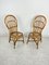 Kleine italienische Mid-Century Stühle aus Bambus, 1950er, 2er Set 4