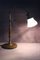 Lámpara de mesa vintage de latón y vidrio, años 30, Imagen 2