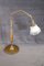 Vintage Brass and Glass Table Lamp, 1930s, Image 6