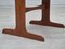 Danish Dining Chairs in Teak & Red Velour, 1960s, Set of 4 16