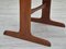 Danish Dining Chairs in Teak & Red Velour, 1960s, Set of 4 8