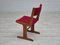 Danish Dining Chairs in Teak & Red Velour, 1960s, Set of 4 11