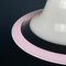 Murano Glass White and Pink Pendant Lamp, Italy, 1970s 12
