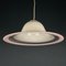 Murano Glass White and Pink Pendant Lamp, Italy, 1970s 6
