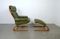 Vintage Norwegian Kengu Lounge Chair and Ottoman by Solheim for Rykken, 1970s, Image 1