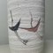 Japanese Kikyouya Ceramic Ikebana Vase with Cranes, 1960s 3