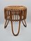 Bamboo Stool and Rattan attributed to Tito Agagoli, 1960s 1