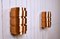 Swedish Model V155 Sconces in Copper by Hans-Agne Jakobsson for Hans-Agne Jakobsson AB, 1950s, Set of 2 1