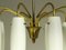 Lámpara colgante de latón, Austria, años 60, Imagen 7