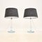 Vintage Danish Glass Table Lamps by Michael Bang for Holmegaard, 1960, Set of 2 1