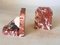 Art Deco Bookends in Marble and Red France, 1940, Set of 2 7