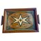 Art Deco Wooden Marquetry Tray, 1940 1