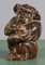 Glazed Stoneware Sitting Ape Figure by Knud Kyhn for Royal Copenhagen, 1950s 3