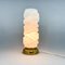 Vintage Brass and Opaline Glass Table Lamp, 1970s 2