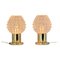 Brass and Glass Table Lamps by Kamenicky Senov, 1970s, Set of 2, Image 1