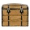 Baúl de transporte de madera con refuerzos de acero, Imagen 1