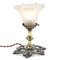Brass and Molded Glass Table Lamp, Image 1