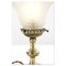 Brass and Molded Glass Table Lamp 5