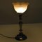 Lampada da tavolo in ottone e vetro modellato, Immagine 2
