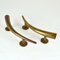 Art Deco Bronze Push and Pull Door Handles, 1930s, Set of 2 8