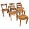 Thierry Chairs by Guillerme et Chambron, France, 1975, Set of 6 1