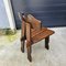 French Brutalist Oak Chairs, 1975, Set of 8, Image 8