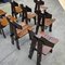 French Brutalist Oak Chairs, 1975, Set of 8 2