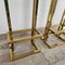 Brass Bar Stools in the style of Maison Jansen, 1980s, Set of 3 5