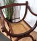 Italian Wooden Carved Caned Back Slatted Armchair, 1940s 6