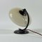 Art Deco Opaline Glass & Bronze Table Lamp, Germany, 1930s 4