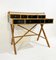 Mid-Century Desk in Bamboo and Black Lacquer by E. Murio, 1960s 4
